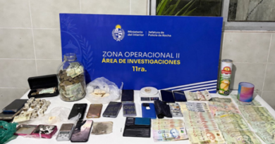 Cinco personas detenidas en investigación por estupefacientes en La Paloma