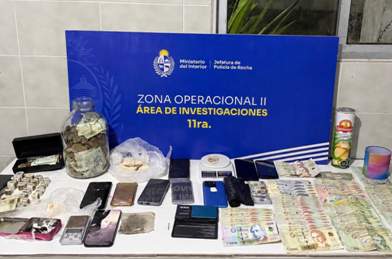 Cinco personas detenidas en investigación por estupefacientes en La Paloma